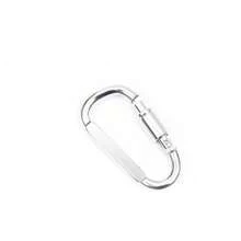 Kühner Aluminiumkarabinerhaken Outdoor Sport Rucksack Schnallenverschluss D-förmiger Karabinerverschluss für Camping, Wandern und Outdoor-Abenteuer - Beständiges 8cm Aluminium mit schlichtem D-Ring Design