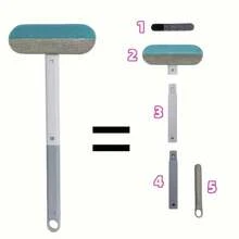 2-In-1 Pet Hair Remover Brush - Washable And Reusable, Suitable For Dog Hair On Carpets And Sofas,Hanging Storage, Comes With A Small Brush - Multicolor - View 11