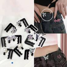 1/2/3/4/5 buc talie reglabilă Cincher cataramă blugi talie reductor Extender elastic talie pantaloni accesorii