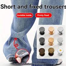 2/4/8pcs Invisible Pant Leg Shortening Clips, Prevent Pants Dragging, Invisible Fixation Clips Without Sewing, Suitable For Sunhats, Bucket Hats, Jeans, Trousers, Clothing Anti-Slip Accessories - Multicolor - View 3