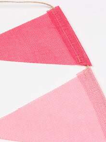 2.5米 x 6支红色黄麻三角旗 - 适用于生日派对、教室、学校、圣帕特里克节、复活节、节日、嘉年华、母亲节、教师节、毕业典礼、圣诞节、婚礼、情人节、派对、户外、庭院、万圣节装饰、圣诞节、萨温节装饰等大型活动和家居装饰 - 紅色 - 查看 7