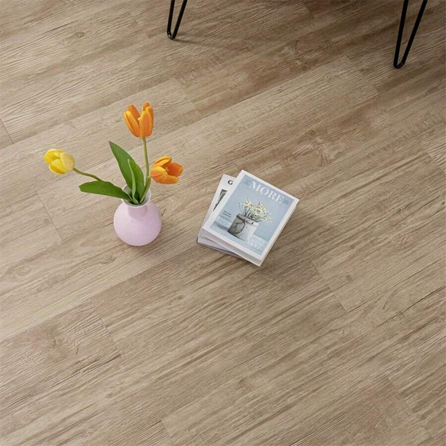 15/30 pezzi Cycleader Piastrelle adesive per pavimenti in finto legno vintage, in PVC opaco IXPE antiscivolo, adatte per progetti fai-da-te, resistenti all'usura e all'olio, ideali per cucina, piastrelle per arredamento, camere da letto, soggiorni, pavimenti in legno, cucine e decorazioni per la casa, materiali da costruzione