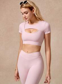 NcmRyu Women's Sexy Sporty Design Short Sleeve Loose Comfortable Pants Sports Suit, Spring & Summer