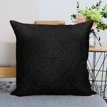 Classic Black Spider Web Texture-169 18*18in Plush Pillow Case, Pillow Covers, Throw Pillow Covers Cases For Couch Sofa Home Decoration - trộn - Xem 7