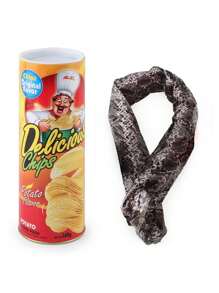 6pcs April Fool's Day Prank Toys Spring Snake Jumping Out Of Container, Fun Party Entertainment, Potato Chip Snake Novelty Toys, Potato Chip & Cockroach Model Combination Pack, Reusable