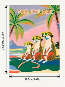 1本成人儿童定制涂色书，大胆简约的设计，“某人的涂色书”系列，简洁大胆，适合放松，配有猫鼬一家子的封面，类似内容随机发货，充满惊喜和惊喜，返校季礼物，学习用品，个性化礼物，个性化涂色书，万圣节礼物，圣诞节礼物 - 彩色 - 查看 7