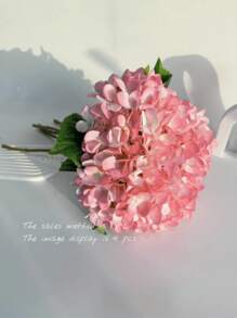 1PC/2PCS/4PCS Artificial Flowers Hydrangea Bouquet DIY Birthday Party Decoration, Wedding Flower Basket, Bride Holding Flowers, Home Furnishings, Dining Room, Bedroom, Windowsill Decoration, Vase Decorations, Valentine'S Day, New Year Decoration, Outdoor Garden Opening Season Artificial Plant