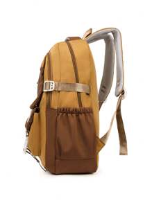 New Large Capacity Campus Style Kabibba Student Backpack, Fashionable And Cute, High Cost Performance Student Schoolbag.Ladies' College Style Nylon Student Backpack; Large Capacity Student Canvas Campus Travel Bag; Lightweight Campus Shoulder Bag; Laptop Bag. Suitable For High School And University' Back-To-School Backpack.