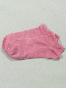 1/5/10/15/20双装混色时尚休闲情侣/女士短袜，四季皆宜