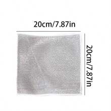 12/10/8/6/4/1pc Two Styles Randomly Shipped,Magic Cleaning Cloth Thickened Double -Sided Metal Steel Wire Rags Kitchen Dish Pot Washdishing Cloths Towel Clean Tools