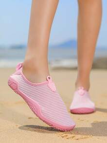 Women&Men Outdoor Wading Shoes Quick-Drying Sand Beach Shoes Anti-Slip Water Shoes For Stream Hiking Walking Fishing Swim Lightweight Breathable Shoes Non Slip Wading Shoes, Yoga Sports, Seaside Cycling, Wading, Outdoor Sports,Summer Sneakers Woman,Slip On Shoes,Camping,Gym,Flat Shoes,Camping,Pool,Vacation,Cruise - Pink - View 5