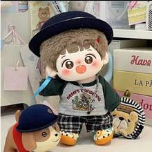 1 szt. - (najnowszy z 2024 r.) Zestaw ubranek dla lalki 20 cm - Pluszowy strój na co dzień - Uniseksowe ubrania - Odpinany design - Wiele stylów - Kolekcjonerskie ubranka dla lalek DIY - Wielokolorowe - Zobacz 4