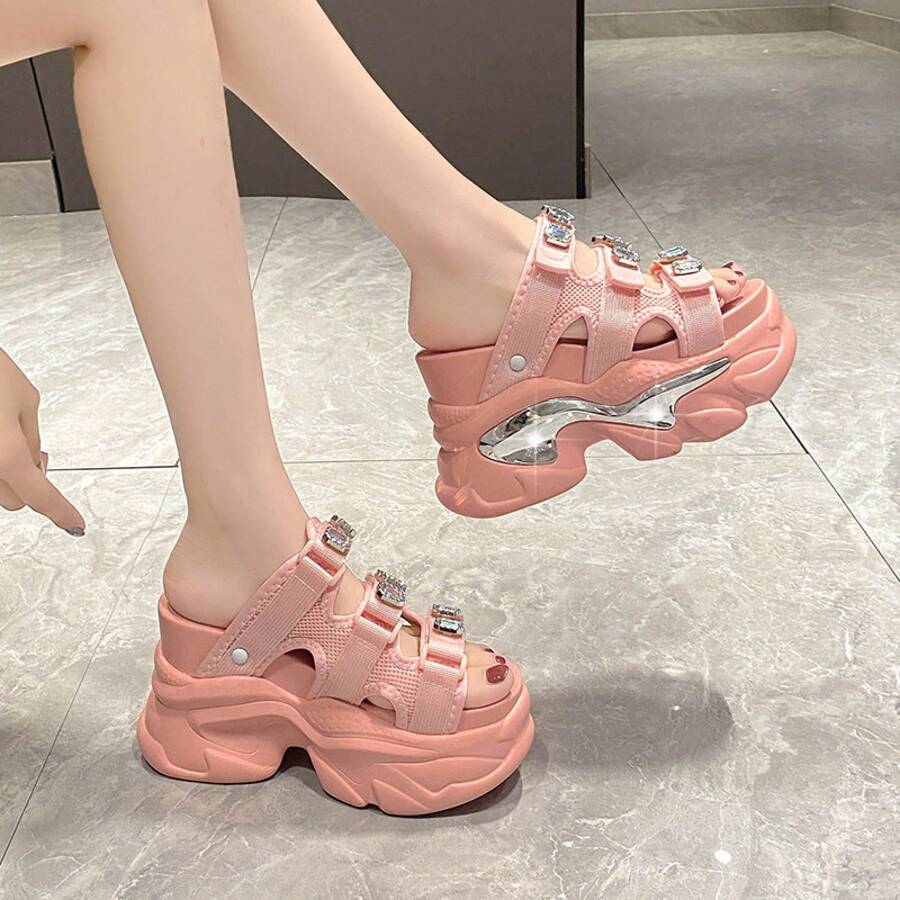 Women Platforms & Wedge Sandals - Black - View 1