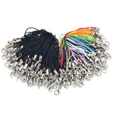 10/30/50/100pcs Mix Color Lobster Clasp Hoop Lanyard Keychain Nylon Rope Keyring Suitable For DIY Jewelry Making Accessories