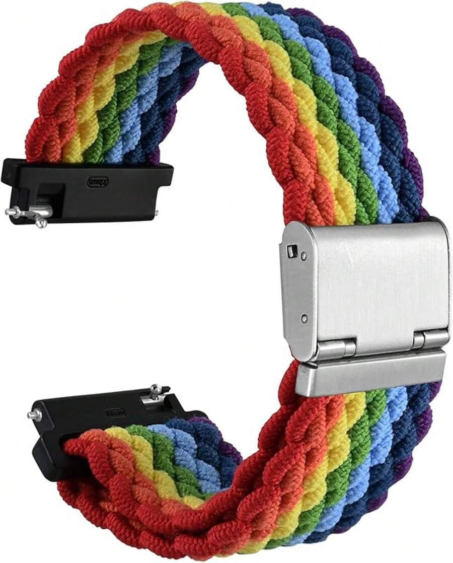 Smart Watch Strap - Multicolor (Silver Buckle) - View 1