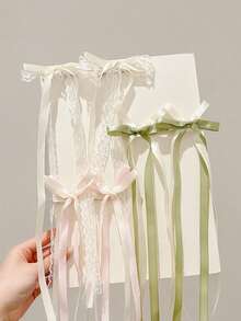 6-Piece Set Of Ballet Style Bow Hair Clips For Girls, Suitable For Daily Wear (Color Random) - Multicolor - View 4