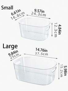 1Pc Thickened Clear PET Baby Clothes Storage Box – Wardrobe Organiser For Infant Vests, Bibs, Shoes & Socks | Nursery Storage Basket, Baby Room Decor, Baby Accessories & Essentials For Boys & Girls - Multicolor - View 6