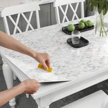 Self Adhesive Marble Patterned Wall Sticker -1-Piece Set Of High Gloss Waterproof Wallpaper, Furniture Renovation Sticker, Kitchen Bathroom Wall And Countertop Decoration