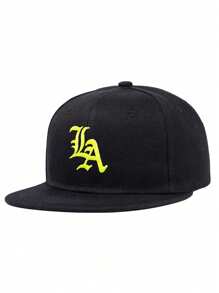 1 pièce Casquette de Baseball pour hommes avec broderie lettres LA, casquette Hip Hop. Convient pour la rue, l'extérieur, les sports, les vacances, les cadeaux. Accessoire de mode.