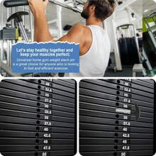 Crescent-Shaped Weight Stack Pin, Pin Tensile 3/8 Inch Diameter 4.4 Inch Locking Space Heavy-Duty Gym Pin Weight Plate Pin Home Gym Exercise Accessories, Black, Silver