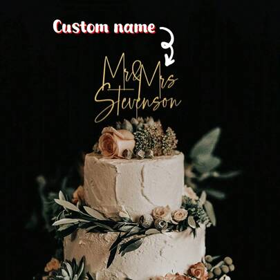 Gold Cake Topper For Wedding, Personalized Cake Topper, Rustic Wedding Cake Topper, Custom Mr Mrs Cake Topper, Anniversary Cake Toppers Birthday Cake Topper Custom, Acrylic Toppers, Personalized Acrylic Birthday Cake Decoration,Anniversary Dessert Charm Personalised Age Number And Name Cake Topper Set Acrylic Cake Charm,Brunch-Ready,Multi-Functional,Durable,Ornamental,Reusable,Exquisite,Stylish,High-Quality,Colorful,Modern,Custom,Personalized,Unique,Ideal Gifts For Him,Ideal Gifts For Her,Boyfriend,Dad,Girlfriend,Mom,Family,Friends,Tea Room,Home,Garden,Office,For Anniversaries,For Valentine's Day,For Mother's Day,For Birthdays,For Father's Day,For Graduation,For Weddings,For Housewarming