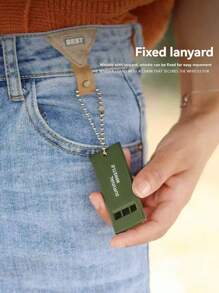 1pc Triple Frequency Outdoor Survival Whistle, Life-Saving Whistle, Emergency Whistle, High & Low Pitch, Earthquake Relief Whistle, Beach Essentials, Beach Accessories, Pool Float