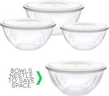 Disposable 48 Ounce Round Crystal Clear Plastic Serving Bowls With Lids Party Snack Or Salad Bowl, Chip Bowls, Snack Bowls, Candy Dish, Salad Container Pack Of 8 - 珊瑚橙 - 查看 9