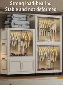 5/4/3/2/1 Layer Freestanding Baby Wardrobe Closet, Folding Clothes Storage Cabinet, Multilayer Children Dresser, Home Garment Organizer