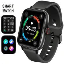 Eytlptoc New 1.85-Inch Large Screen Smart Watch, Compatible With IOS/Android Phones, Supports HD Voice Calls, Multiple Sports Modes, Suitable For Sports, Outdoor And Daily Wear, Multiple Dial Faces To Choose From, Multi-Function - Music & Camera Control, Message Push And Reading, Suitable For Men And Women!