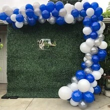 142pcs Blue & White Round Balloon Arch Kit - Includes Multiple Components For Autumn, Spring, Summer & Winter Celebration Events Suitable For Boys, Girls, Kids, Babies Shower, Gender Reveal, Wedding, Birthday, Room, Party Decorations - Royal Blue - View 5