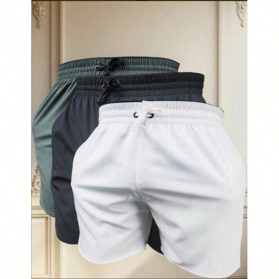 Men Shorts - 黑與白 - 查看 1