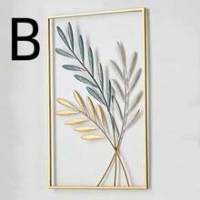 3pcs Metal Wall Decor Leaf 3D Colorful Painted Metal Wall Art For Living Room, Bedroom, Home Decor (Please Refer To The Last Image For The Bulk Item)
