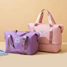 Travel Large Capacity Storage Bag, Zipper Portable Sports Bag, Multi-Functional Fitness Handbag