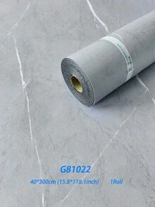 1卷大理石纹自粘地板贴纸，可移除，也可作壁纸/瓷砖贴纸使用。加厚PVC材质，时尚实用，防滑、防水、耐磨。复古西式家居装饰贴纸，适用于厨房、浴室、客厅、卧室、办公室、房间、墙面等。礼品包装。房间装饰卷 - 40*300厘米/15.8*118英寸