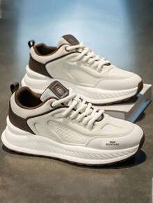 男士休闲鞋2025新款透气防臭网面运动鞋厚底增高运动鞋夏季