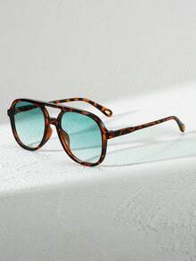 大框双桥设计男士时尚眼镜 - 多种颜色可选，PC镜片，复古风格，适合日常佩戴，现代美学设计