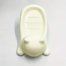 可爱卡通猫咪肥皂盒 - 装饰性塑料沥水肥皂架，亮白色和粉色，有趣的浴室肥皂和海绵收纳架，装饰性肥皂盒，可爱的浴室配件，光滑的塑料结构，带肥皂架 - 白色 - 查看 5