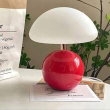 1 Piece, Modern LED Decorative Desk Lamp, Cream Style, USB Power Supply, Button Switch, Tri Color Lighting, Adjustable Brightness, Mushroom Shaped Desk Lamp, Suitable For Dormitory, Study, Reading And Home Decoration Night Lights, Can Be Used As Valentine's Day And Birthday Gifts