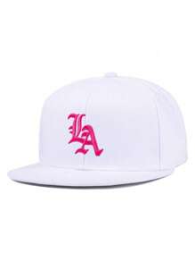 1 pièce Casquette de Baseball pour hommes avec broderie lettres LA, casquette Hip Hop. Convient pour la rue, l'extérieur, les sports, les vacances, les cadeaux. Accessoire de mode.