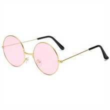 Retro Round Sunglasses Colorful  Round Frame Glasses Color Sunglasses Lens