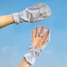 زوج من قفازات الحماية من الشمس، مضادة للانزلاق للقيادة في الصيف، قابلة للتنفس، مقاومة للأشعة فوق البنفسجية، قفازات قصيرة رقيقة للحماية من الشمس