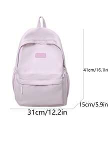 这是一款纯色双肩包。它可以双肩背、单肩背或手提。这款双肩包不仅具有装饰功能，还能让您更轻松地处理日常事务。它适合校园风、返校季、旅行、复活节等各种场合，是送给女性的理想礼物。根据用途的不同，这款双肩包可以分为多种类型。 - 彩色 - 查看 10