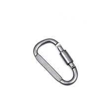 Kühner Aluminiumkarabinerhaken Outdoor Sport Rucksack Schnallenverschluss D-förmiger Karabinerverschluss für Camping, Wandern und Outdoor-Abenteuer - Beständiges 8cm Aluminium mit schlichtem D-Ring Design