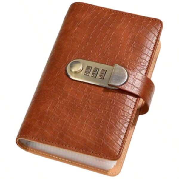 A6 Savings Notebook,A Small Financial Management Book With A Lock, Suitable For Storing Money And Important Information, 50 Sheets And 100 Pages Of Fun And Easy To Save Binders -Cash Notebook School Supplies,Back To School