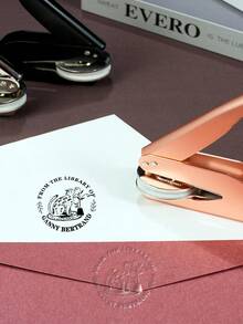 Book Embosser Personalized | Custom Stamp Embosser | Library Embosser | From The Library Of | Ex Libris | Book Lover Gift, School Supplies, Back To School - Multicolor - View 5