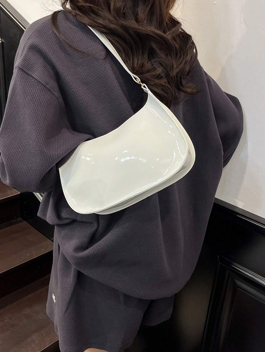 Bolso de hombro con hombro geométrico en relieve de unicolor, bolso de hombro con cremallera para mujeres, bolso con cremallera de moda retro, bolso impermeable casual para adolescentes, mujeres, estudiantes universitarios, principiantes y trabajadores de cuello blanco, perfecto para la oficina, el trabajo, los negocios, los desplazamientos, el mejor bolso de trabajo para mujeres.