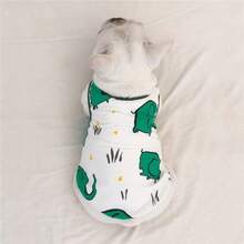 Chaleco para perro Bulldog Francés/Pug/Corgi/Mascotas, delgado para primavera/verano, grueso para otoño/invierno, adecuado para perros - Blanco - Ver 3