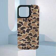 Duck Hunting Camo Print Element-Design Phone Case, Suitable For IPhone Models 16, 15, 14 Pro Max, 13, 12, 11, XR, XS Plus Phone Cases, Made Of TPU Silicone Material, Providing Shock And Drop Protection, With Drop Protection Function, And Has A Very Good Hand Feel. It Is The Most Suitable Gift For Family, Friends, And Loved Ones. - 黑色 - 查看 4