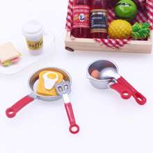 Dollhouse Mini Kitchen Accessories, Baking Tools Model Parts, Mini Hand Mixer, Sweet Box, Egg Tray, Miniature Kitchen Food Toy, Baking Scene BJD Mini Cookies, Bread, Cooking Gloves, Apron