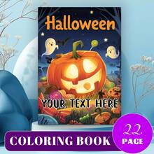 1本成人儿童定制涂色书，大胆简约的设计，“某人的涂色书”系列，简洁大胆，适合放松，万圣节可爱的南瓜封面，类似内容随机发货，充满惊喜和惊喜，返校季礼物，学习用品，个性礼品，个性化涂色书，万圣节礼物，圣诞节礼物